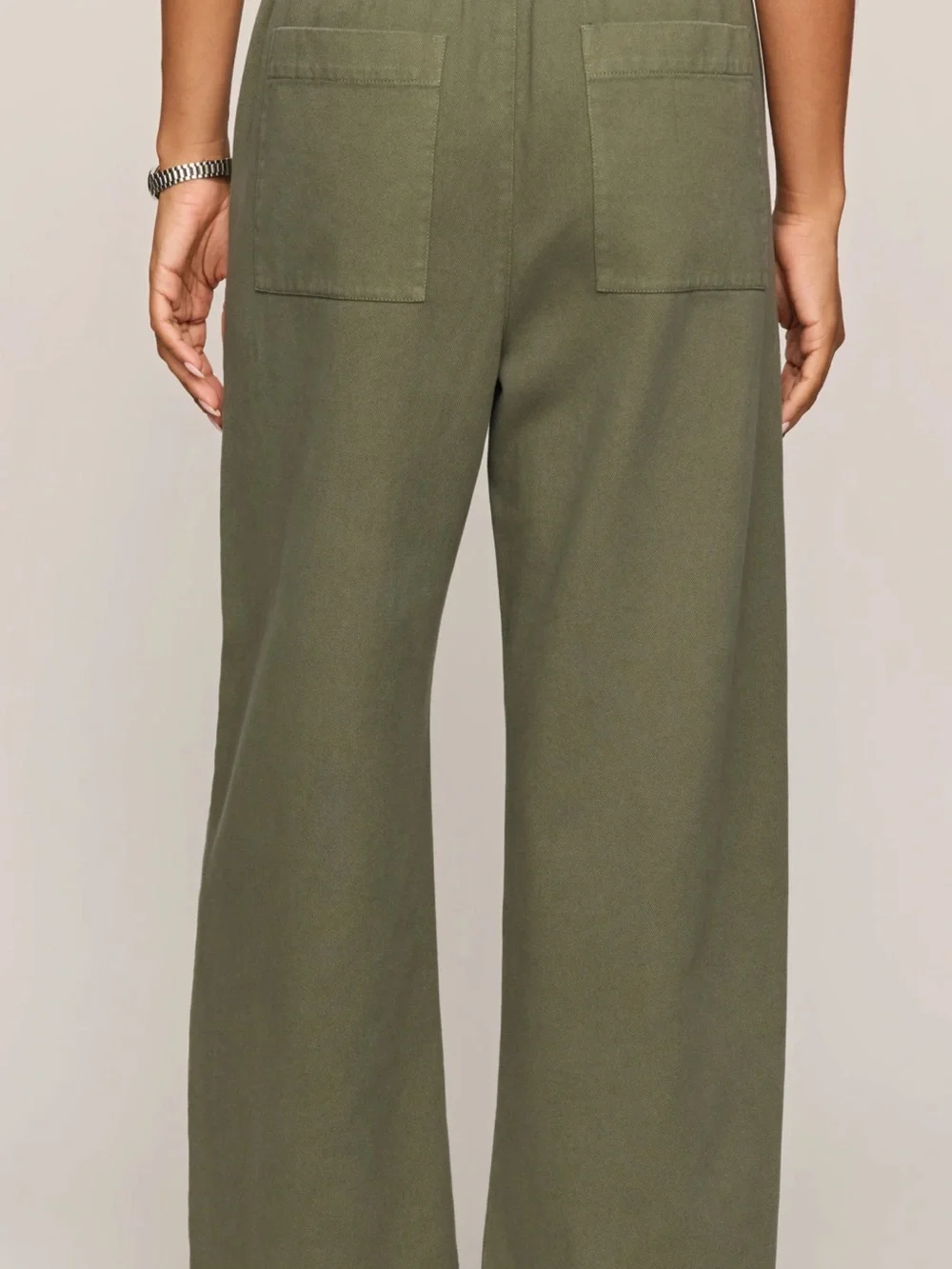 Z Supply women’s Olive Green Drawstring carpenter ankle pants